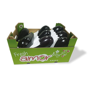 Caja de berenjenas de la marca fresh amor