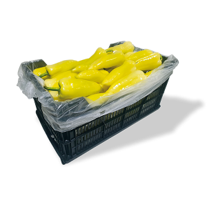 Caja de pimientos blancos zeus